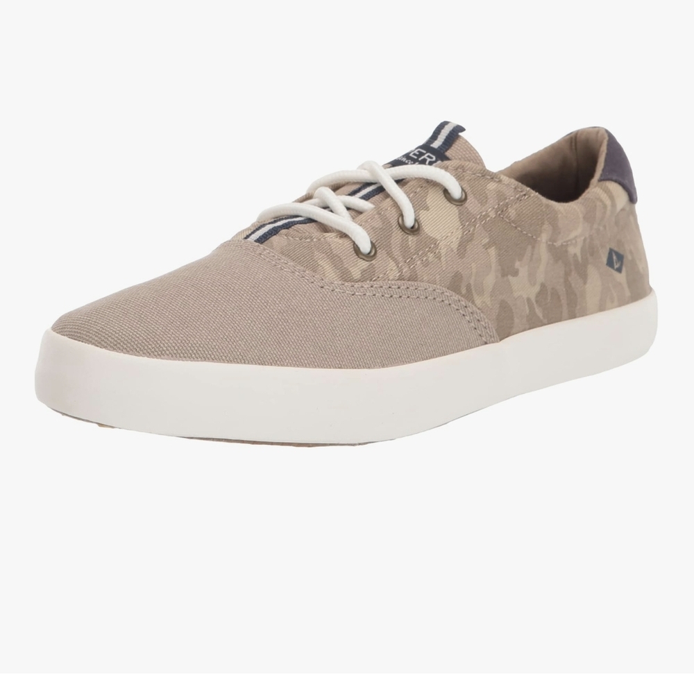 Sperry Spinnaker Boy's Men's Camo Camouflage Tan Sneakers NWT NIB 7M UK 6